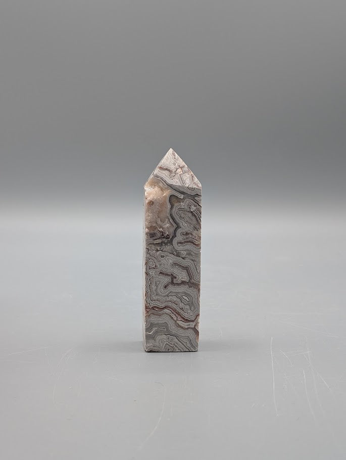 Mexcian Crazy Lace Agate Obelisk