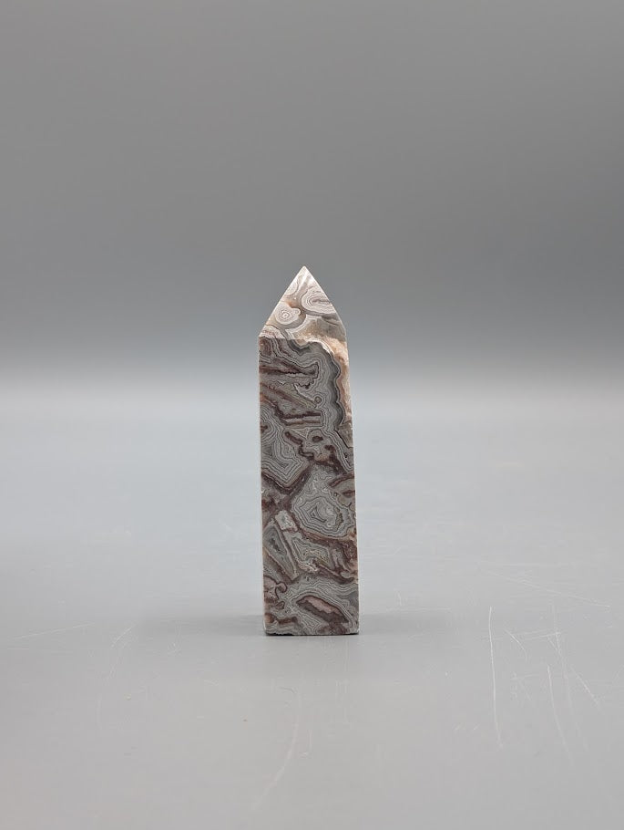 Mexcian Crazy Lace Agate Obelisk