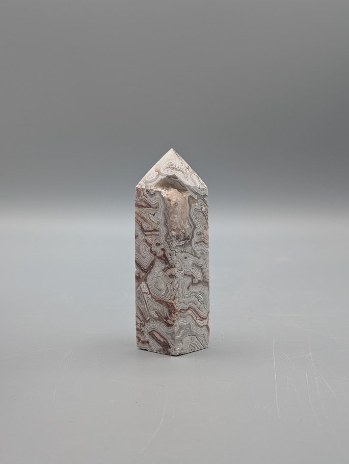 Mexcian Crazy Lace Agate Obelisk