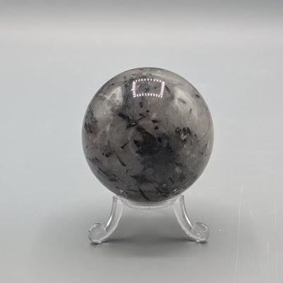 Tourmalinated Quartz Sphere