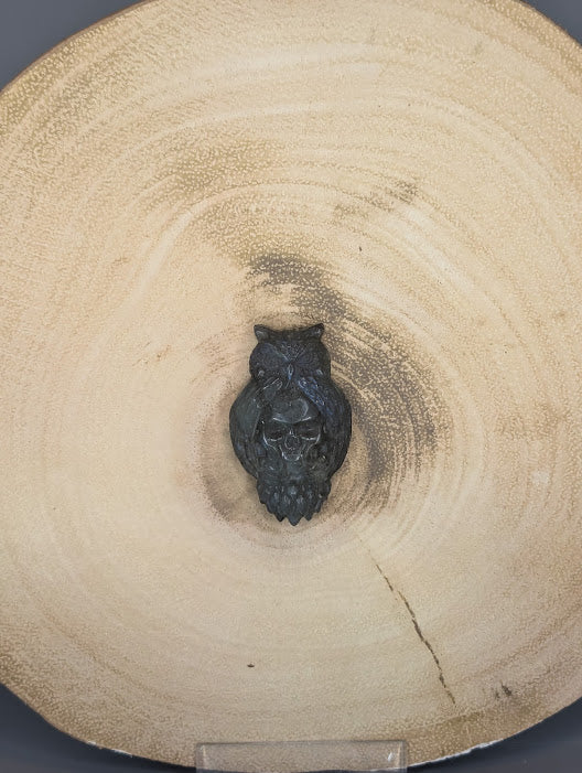 Labradorite Skull Carving