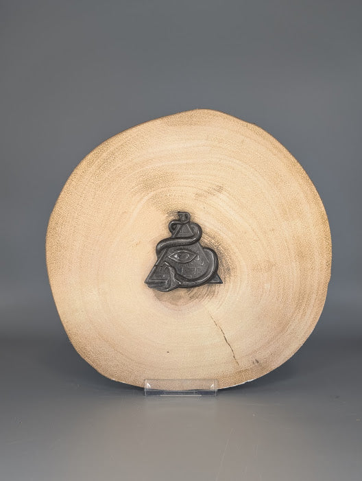 Obsidian Snake on Pyramid Carving