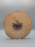 Obsidian Triple Moon Carving