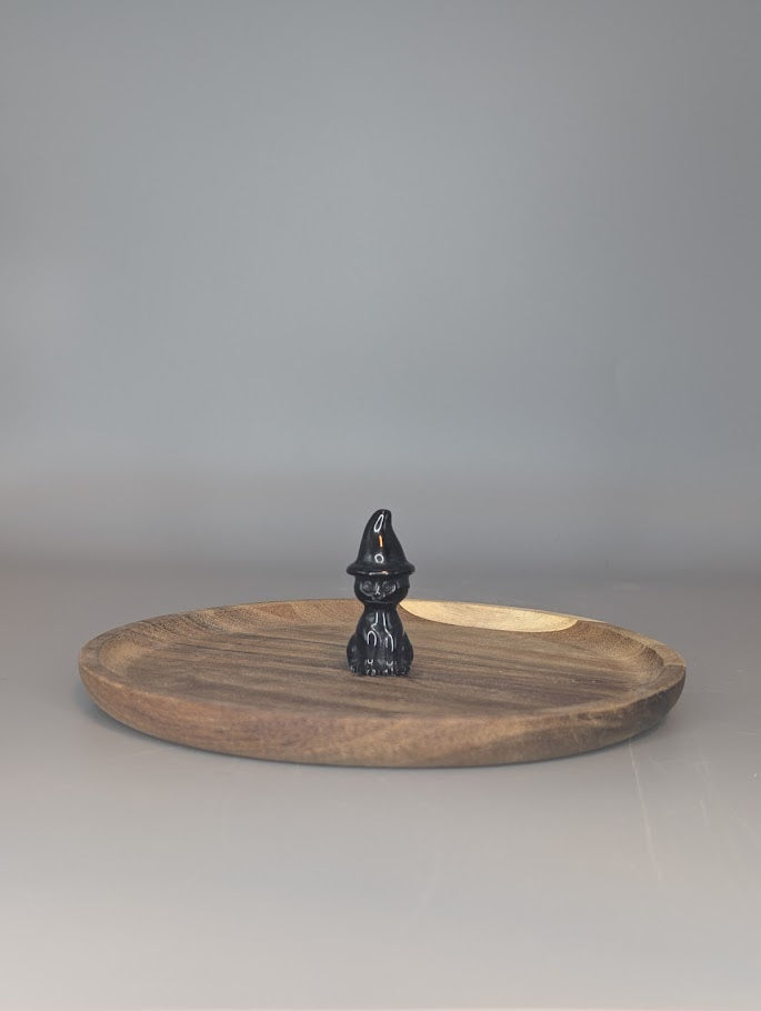 Witch Cat Carving