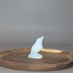 Opalite Raven Carving