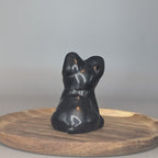 Obsidian Frenchie Carving