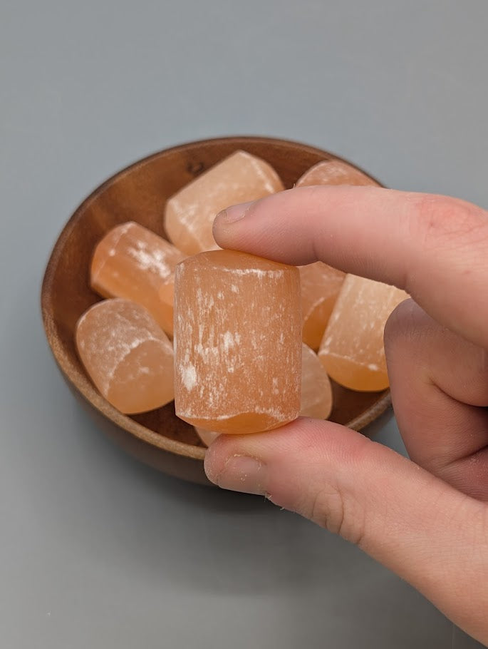 Orange Selenite Tumble