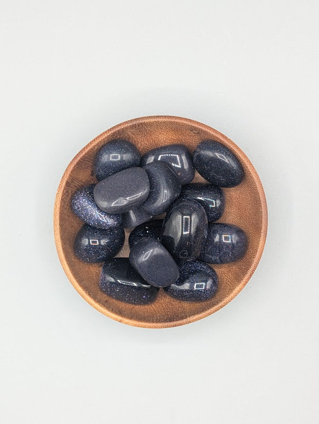 Blue Goldstone Tumble