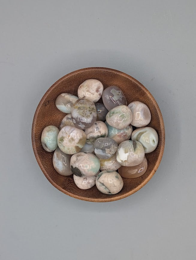 Flower Agate Tumble