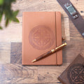 Celtic Shield Knot A5 Faux Leather Notebook with Pen
