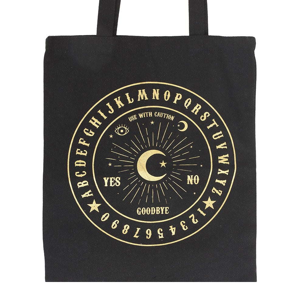 Black & Gold Talking Board Tote Bag