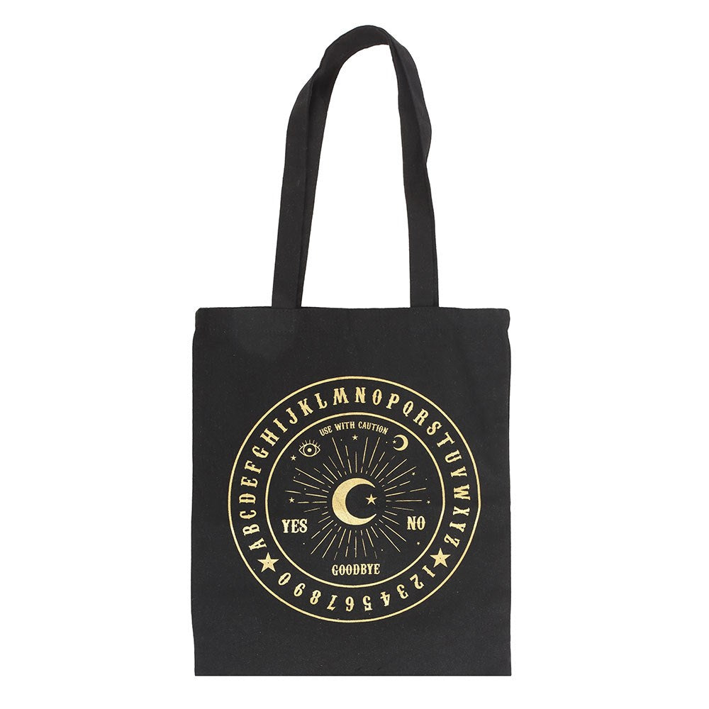 Black & Gold Talking Board Tote Bag