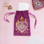 Sacred Sight Heart Velvet Tarot Bag