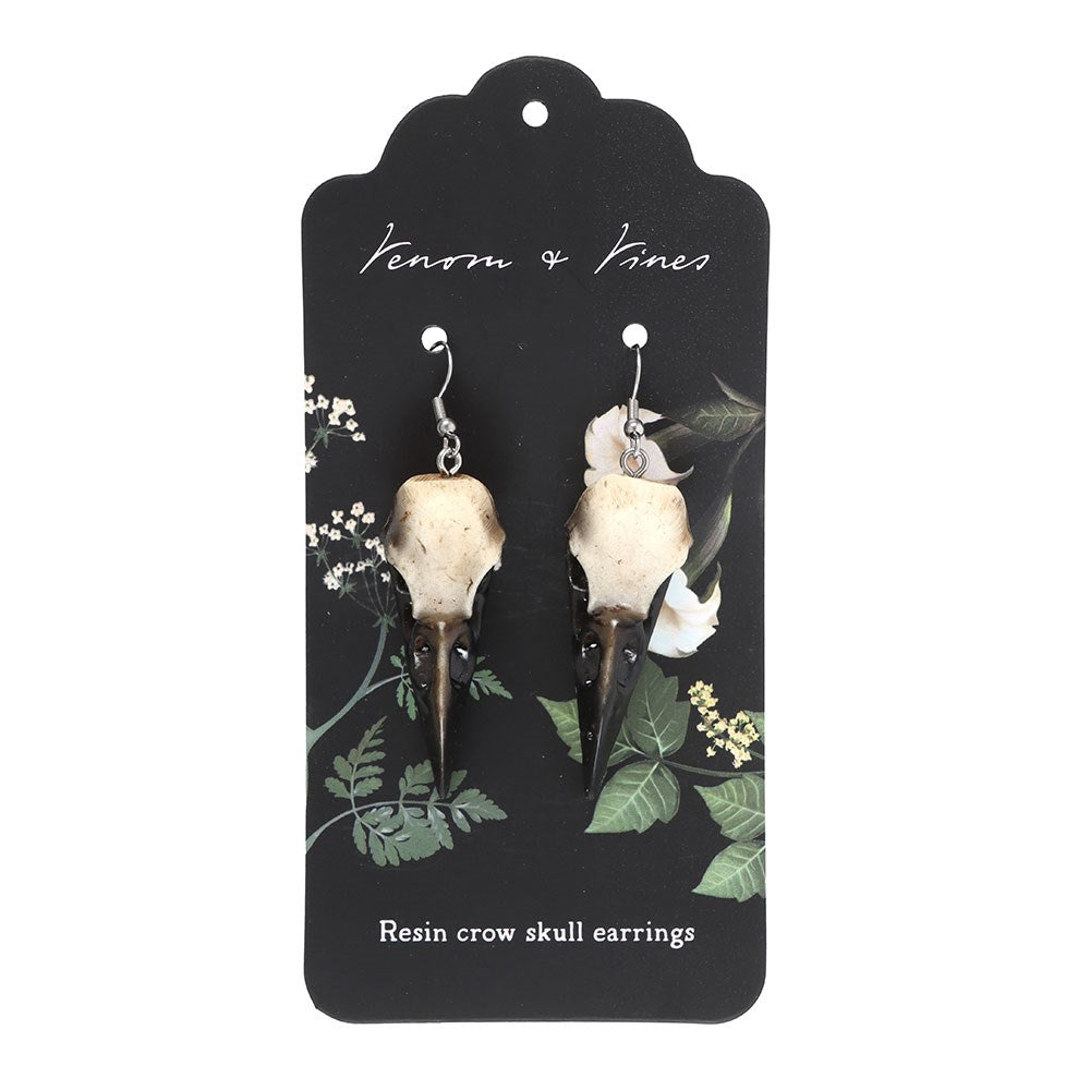 Crow Skull Earrings