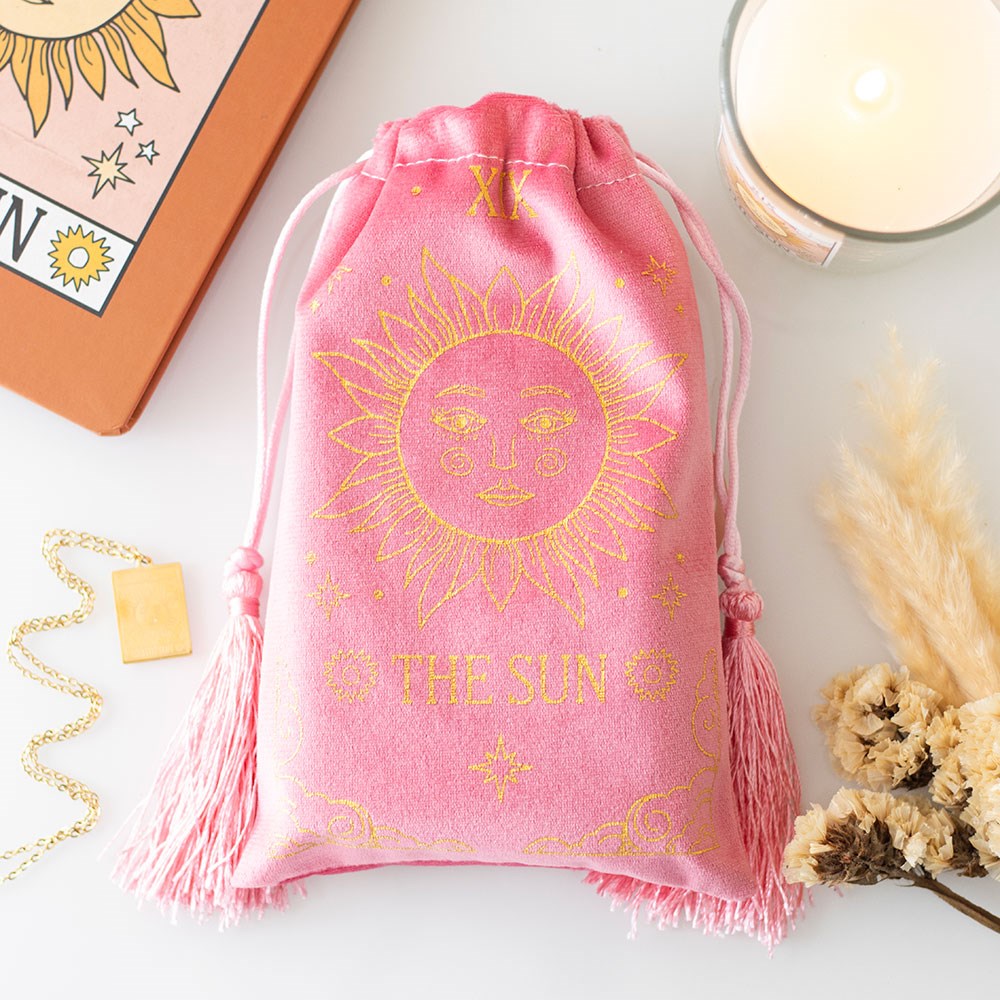 The Sun Velvet Tarot  Bag