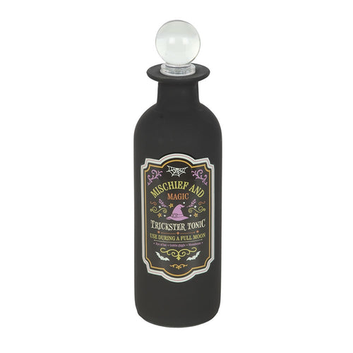 Mischief and Magic Decorative Glass Potion Bottle