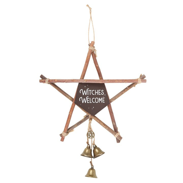 Witches Welcome Sign with Bells
