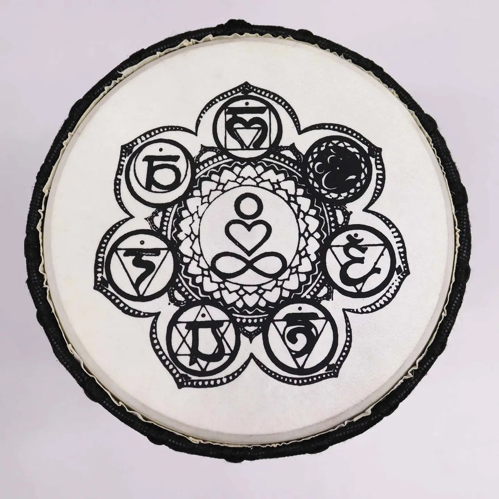 Chakra Wide Top Djembe Drum