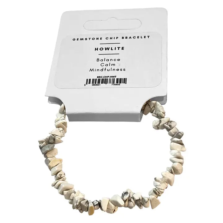 Howlite Chip Bracelet