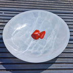 Large Round Selenite Crystal  Bowl 20cm