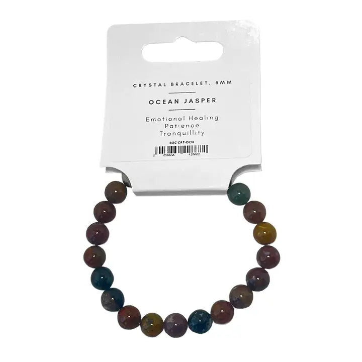 Ocean Jasper Bead Bracelet