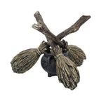 Broomstick Crystal Ball Holder