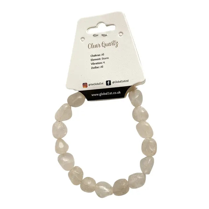 Clear Quartz Tumblestone Bracelet