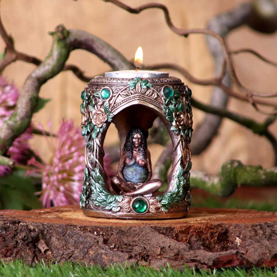 Mother Earth Tea Light Holder