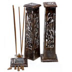 Tapered Incense Tower Mango Wood