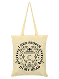 I Hex People In My Head Cream Tote Bag