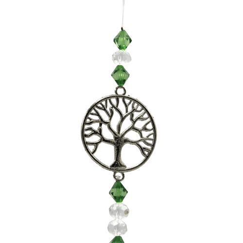 Suncatcher Hanging Green Beads Tree of Life