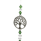 Suncatcher Hanging Green Beads Tree of Life