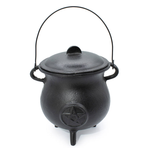 Cast Iron Cauldron with Pentagon 23x18cm