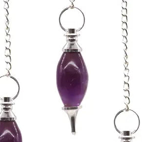 Lingam Shaped Gemstone Pendulum