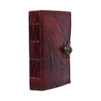 Lockable Pentagram Leather Embossed Journal