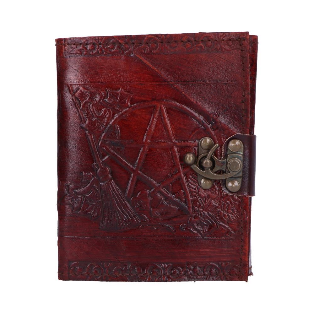 Lockable Pentagram Leather Embossed Journal