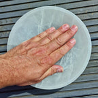 Large Round Selenite Crystal  Bowl 20cm
