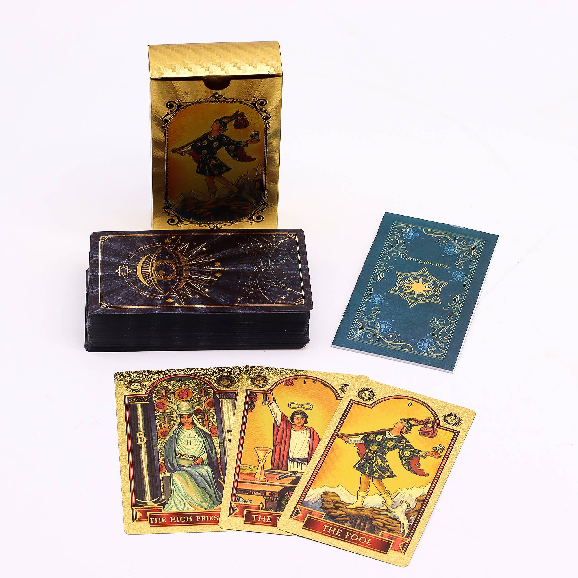 Blue & Gold Foil Tarot Cards