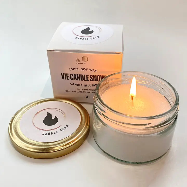 Candle Snow in A Jar