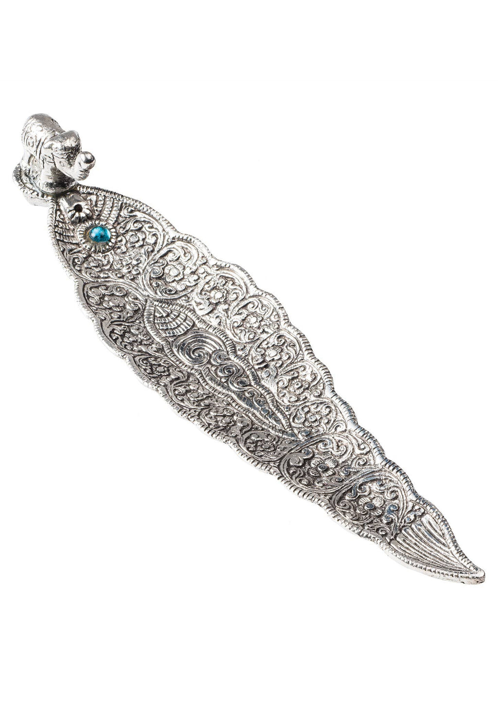 Antique Finish Incense Holder With Elephant