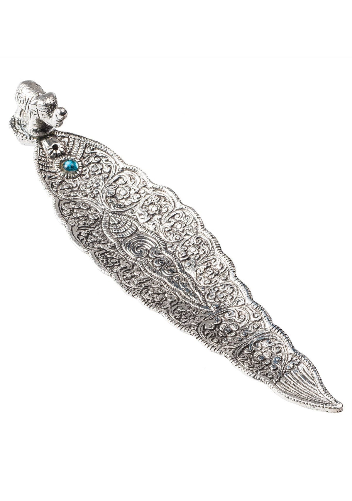 Antique Finish Incense Holder With Elephant