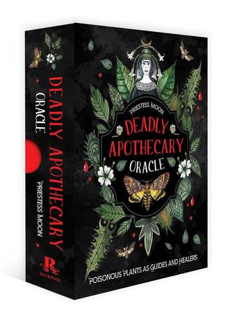 Set of oracle cards with decorative packaging on a white background