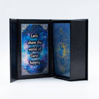 Moon Face Blue Foil Tarot Card Set