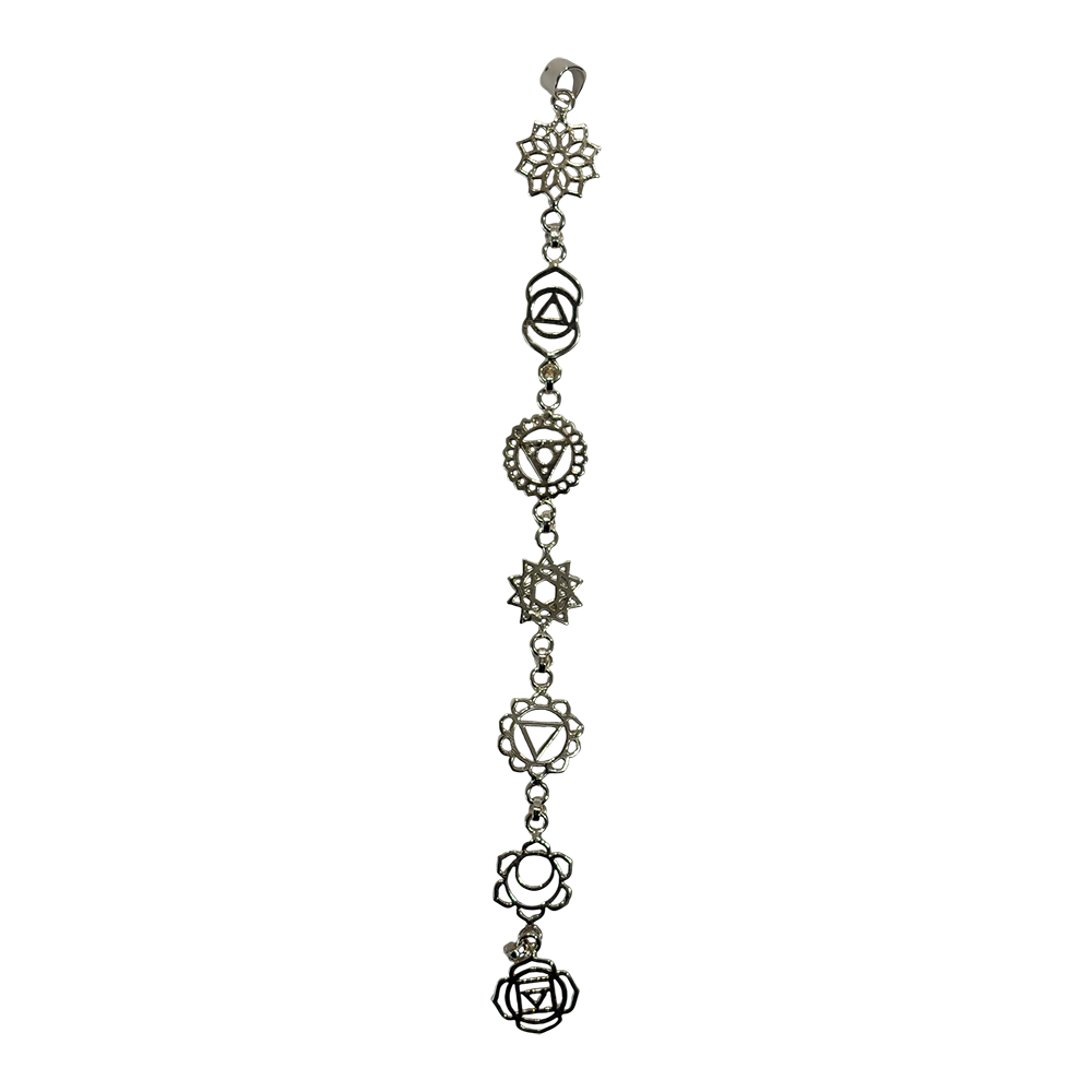 Silver-Plated Chakra Pendant