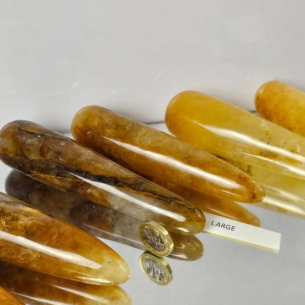 Golden Healer Quartz Crystal Massage Wand