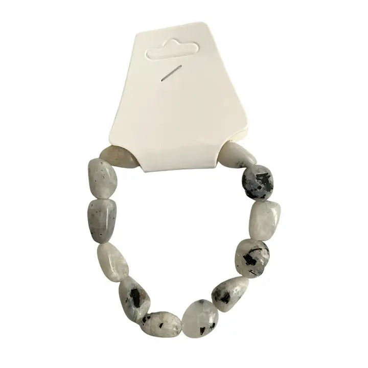Rainbow Moonstone Tumblestone Bracelet