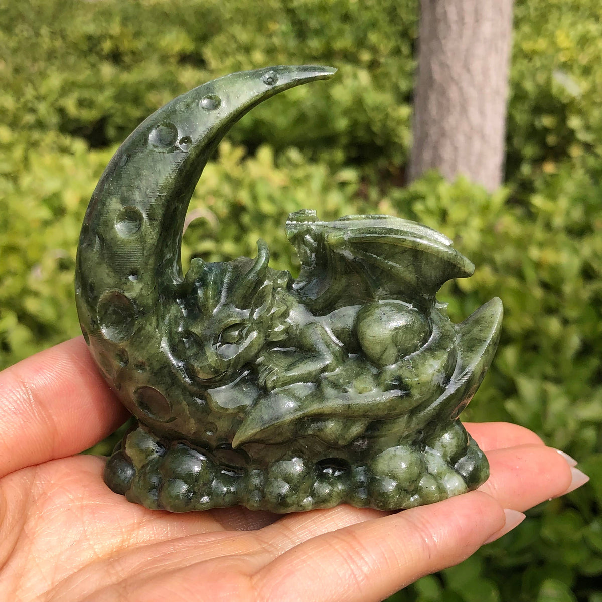 Serpentine Moon with Dragon