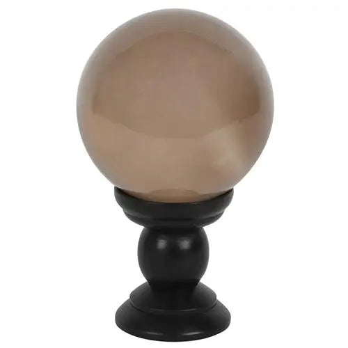 Large Grey Crystal Ball on Stand