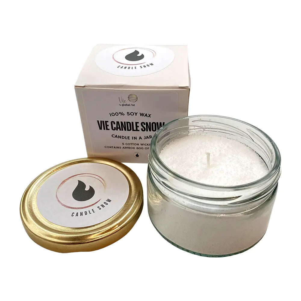 Candle Snow in A Jar