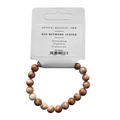 Red Network Jasper Bead Bracelet 8mm